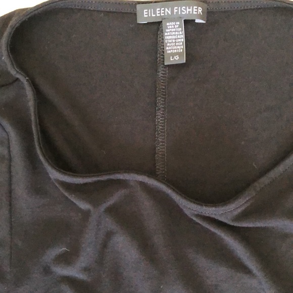 Eileen Fisher, Black Long Tunic, Size Large - Picture 5 of 8